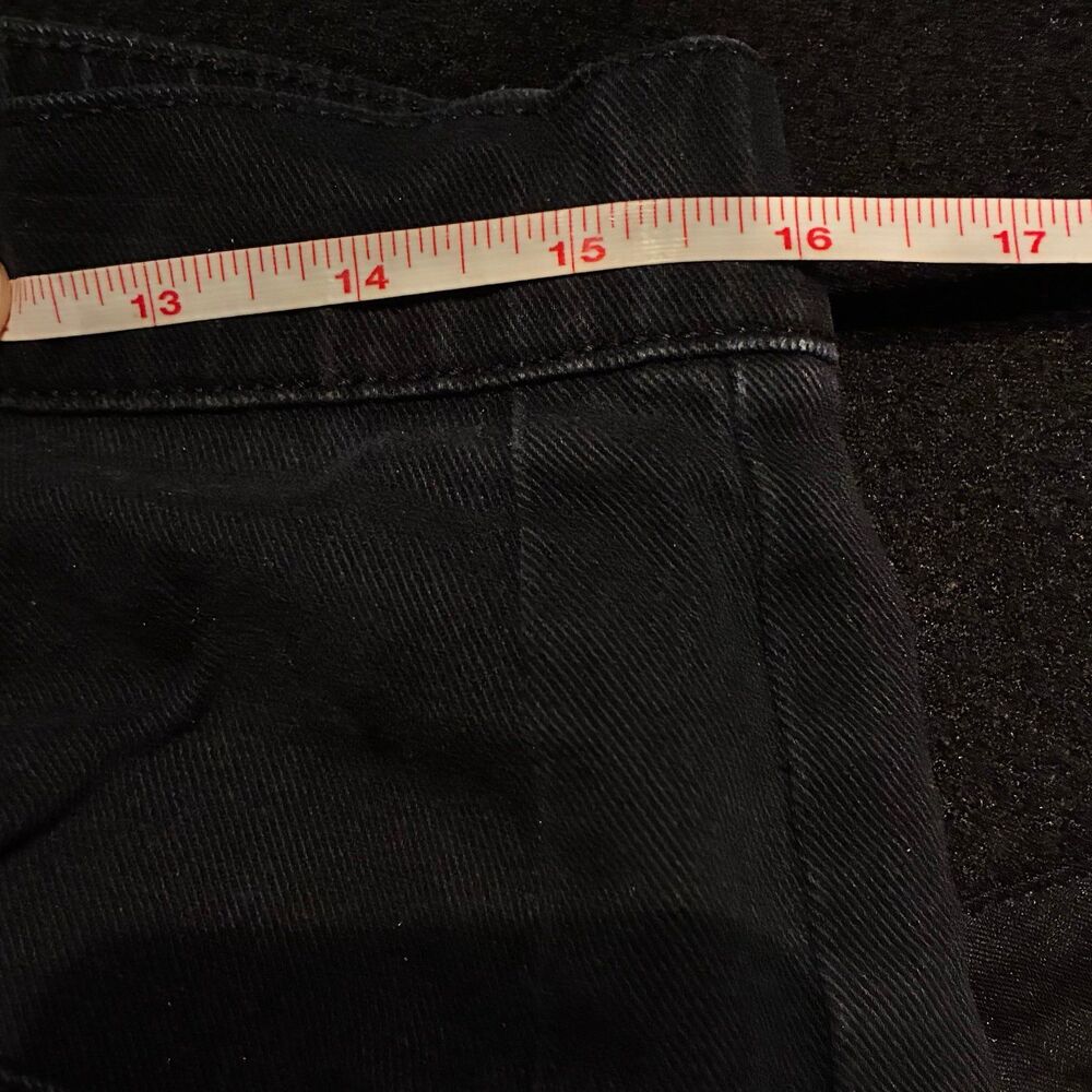 Aeropostale Black Barrel Denim Jeans Size Medium - Picture 9 of 11
